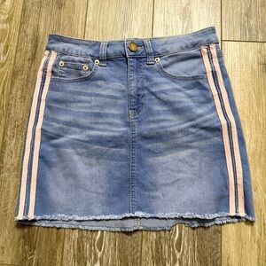 No Bo super cute pink stripes mini skirt size 9